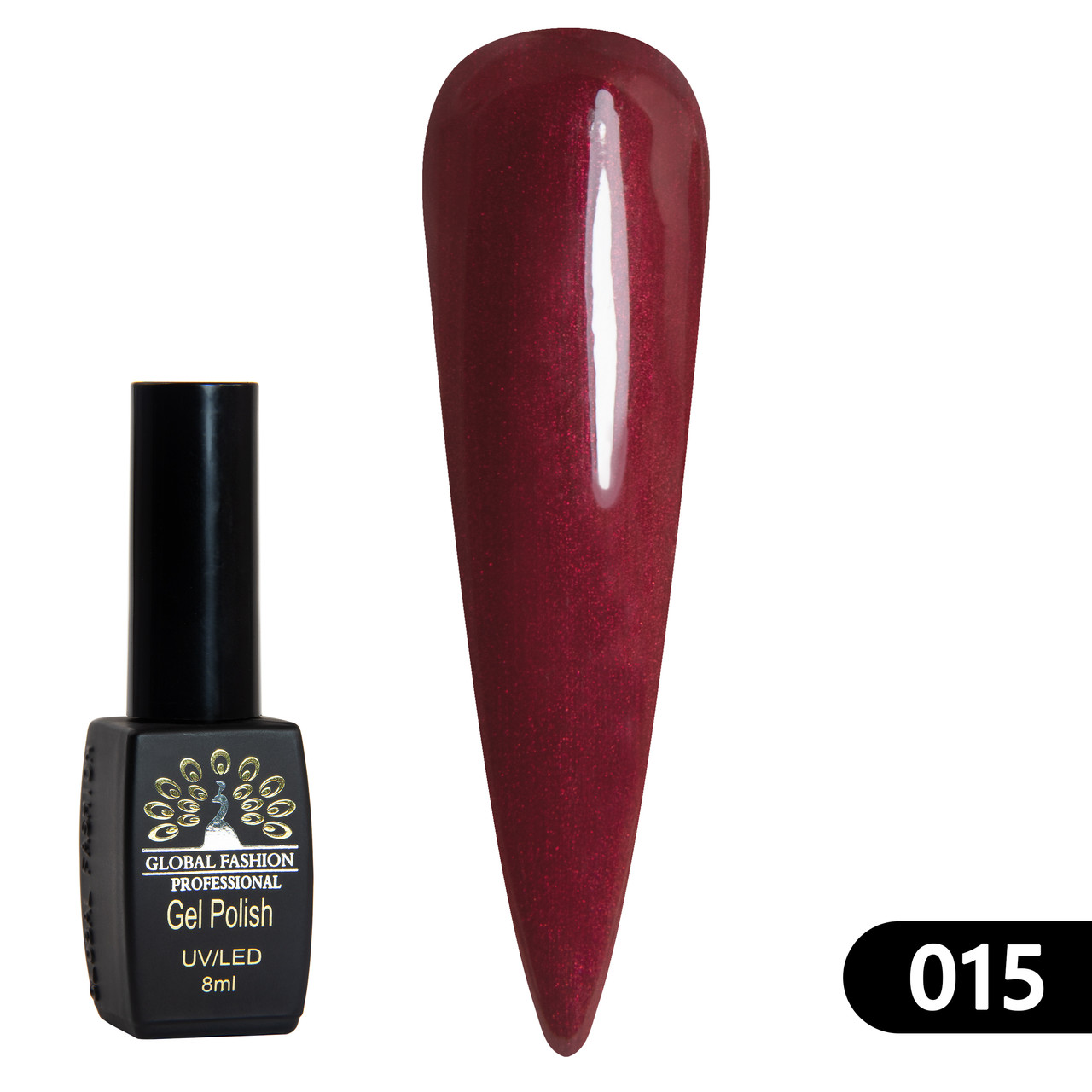 Гель-лак Global Fashion BLACK ELITE 015, 8 мл