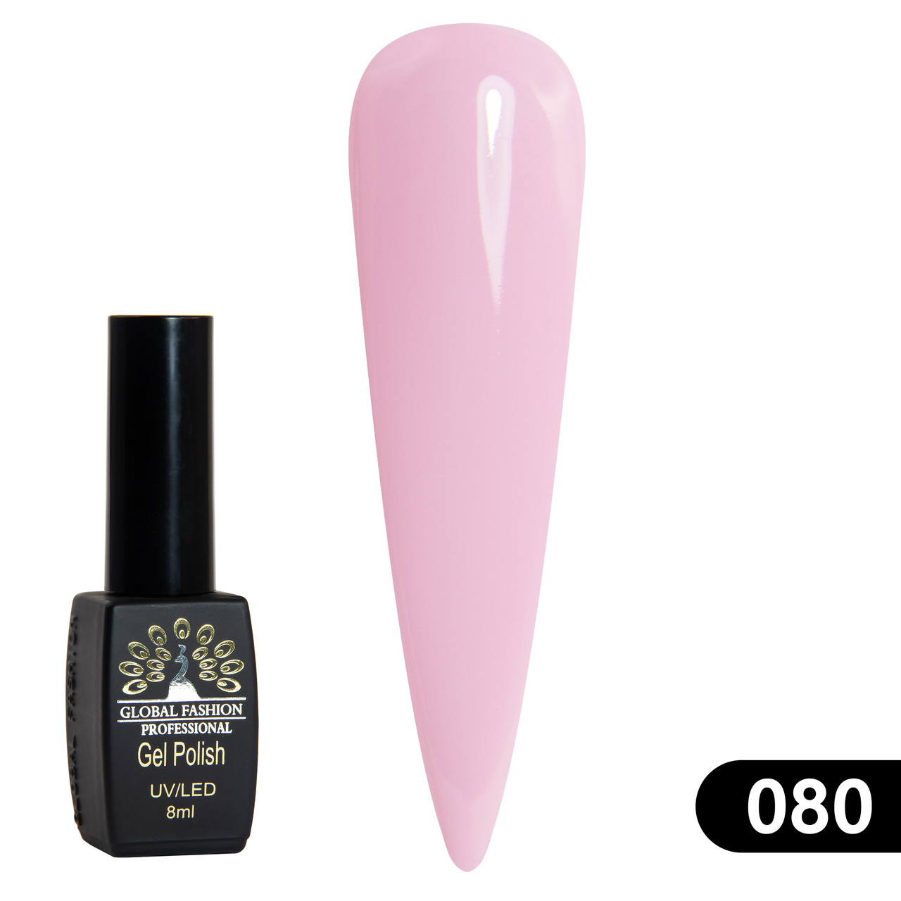 Гель-лак Global Fashion BLACK ELITE 080, 8 мл