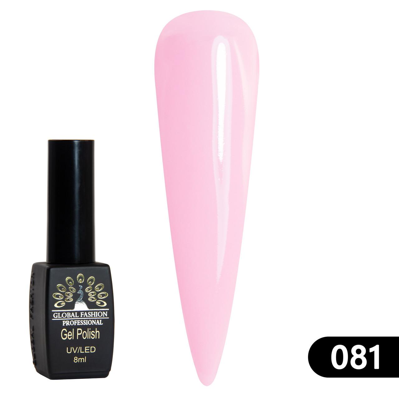 Гель-лак Global Fashion BLACK ELITE 081, 8 мл