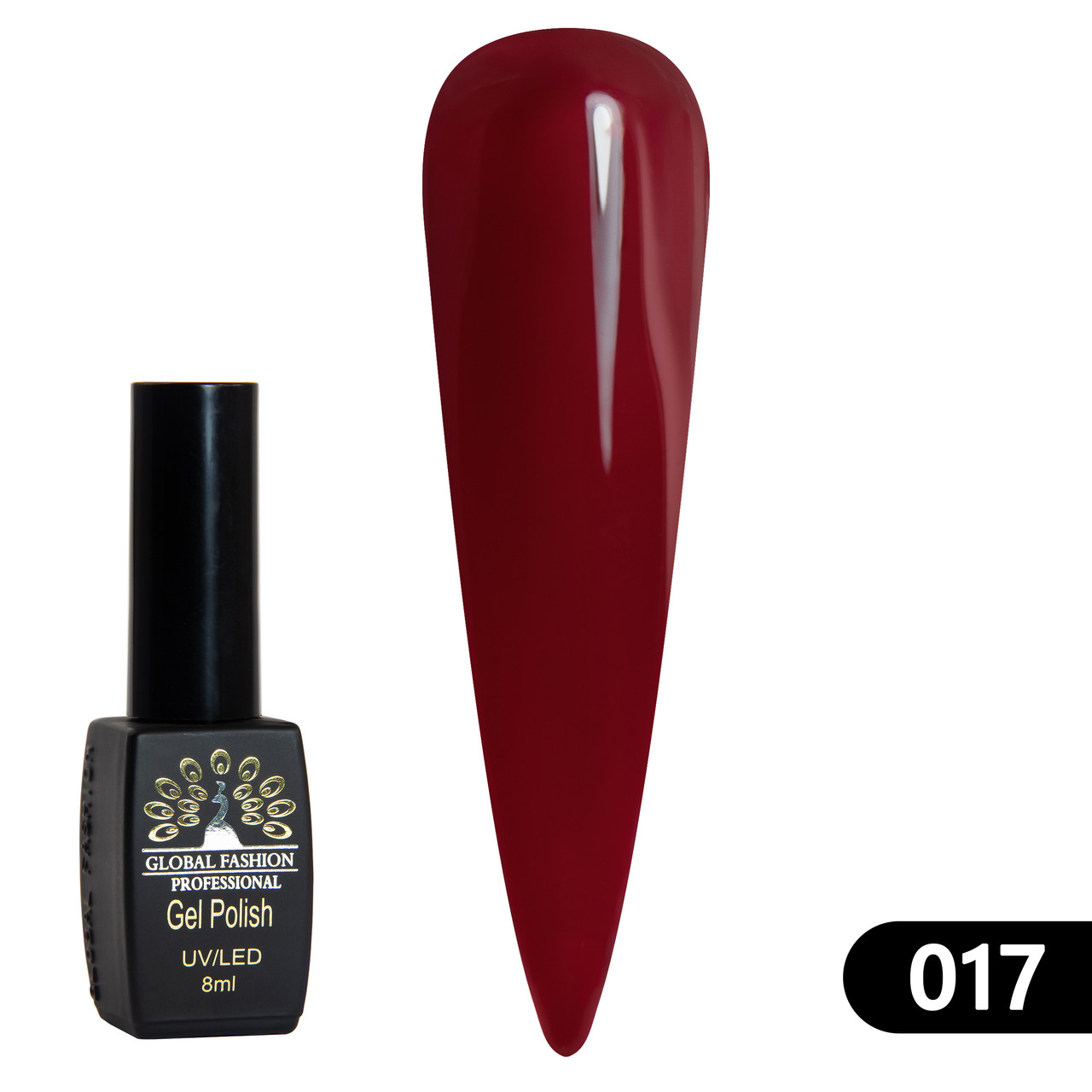 Гель-лак Global Fashion BLACK ELITE 017, 8 мл