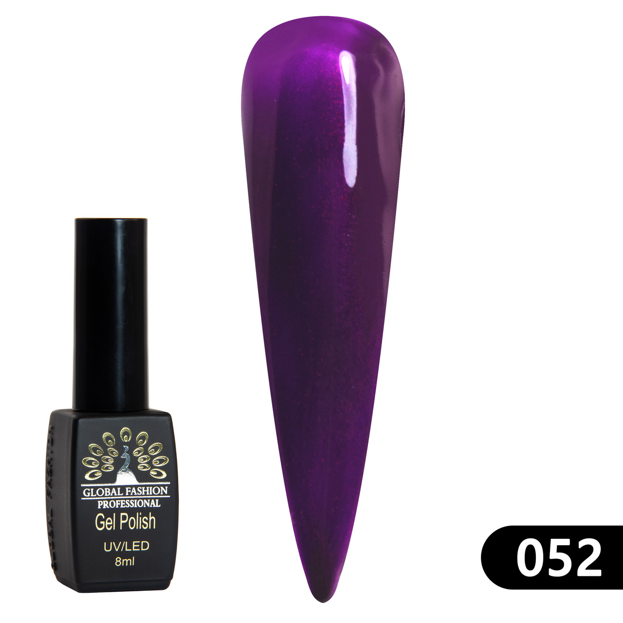 Гель-лак Global Fashion BLACK ELITE 052, 8 мл