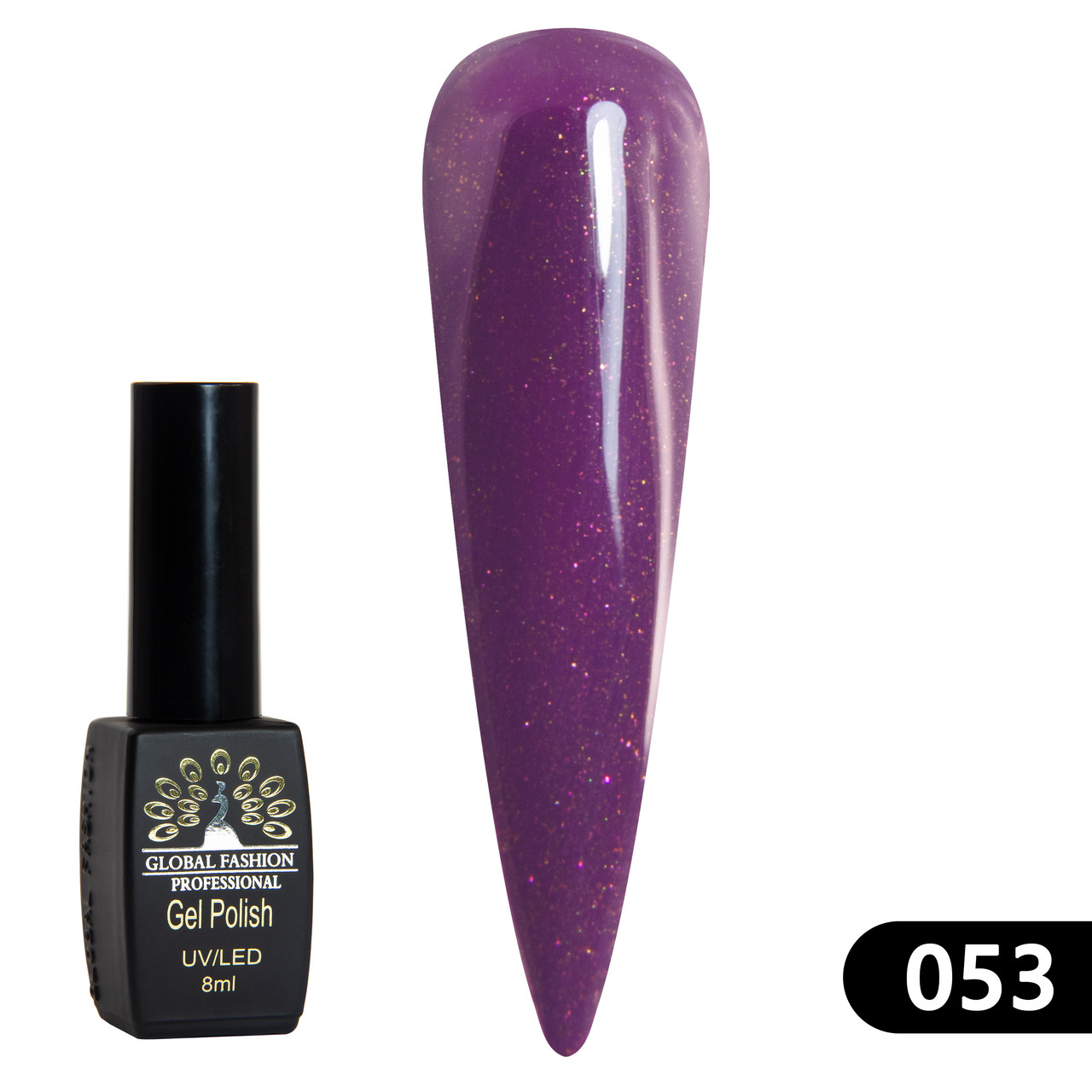 Гель-лак Global Fashion BLACK ELITE 053, 8 мл