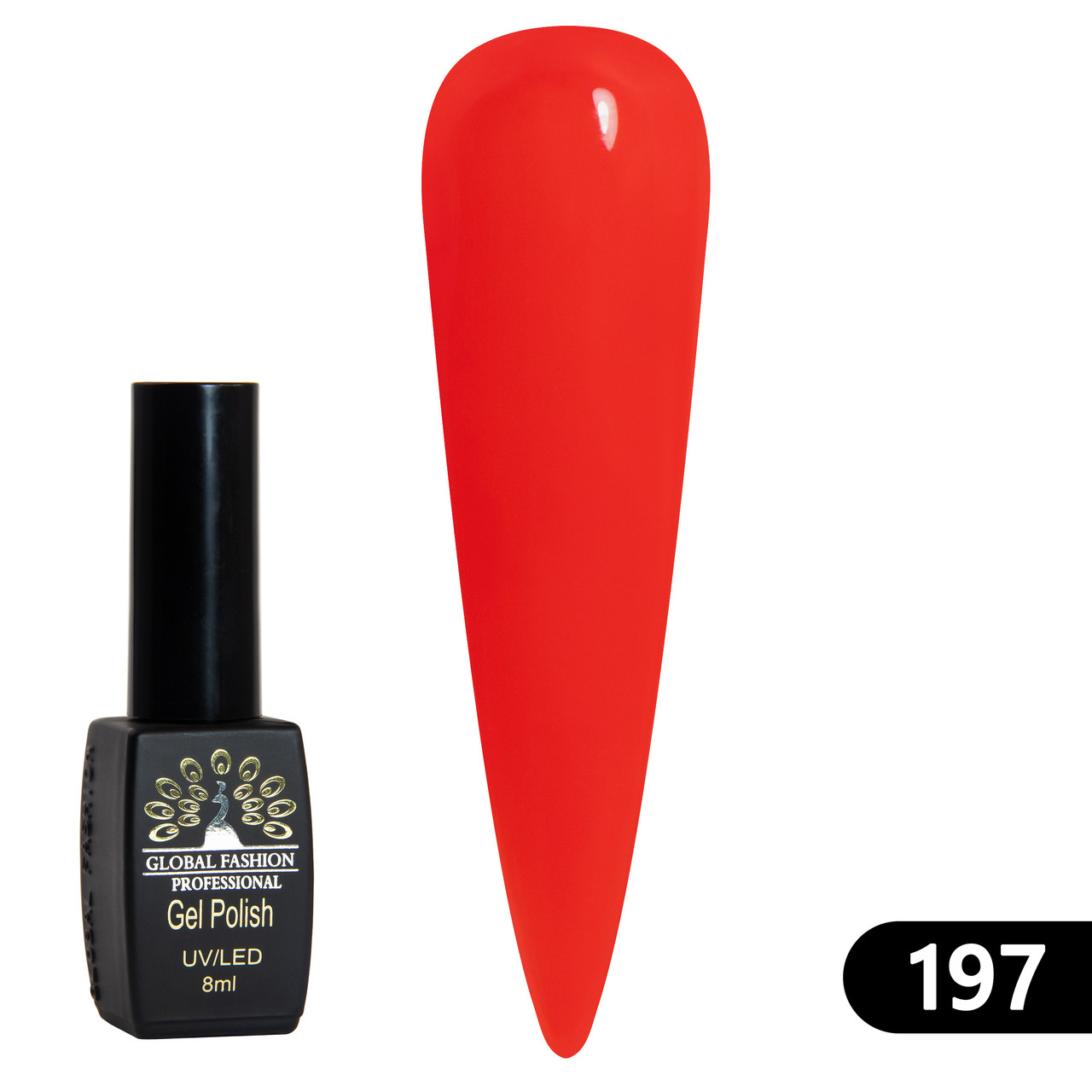 Гель-лак Global Fashion BLACK ELITE 197, 8 мл