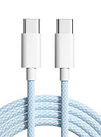 Кабель USB Type C — USB Type C 2 метри, USB C — USB C, тайп ситі, шнур, заряджання для телефона, ноутбука, macbook