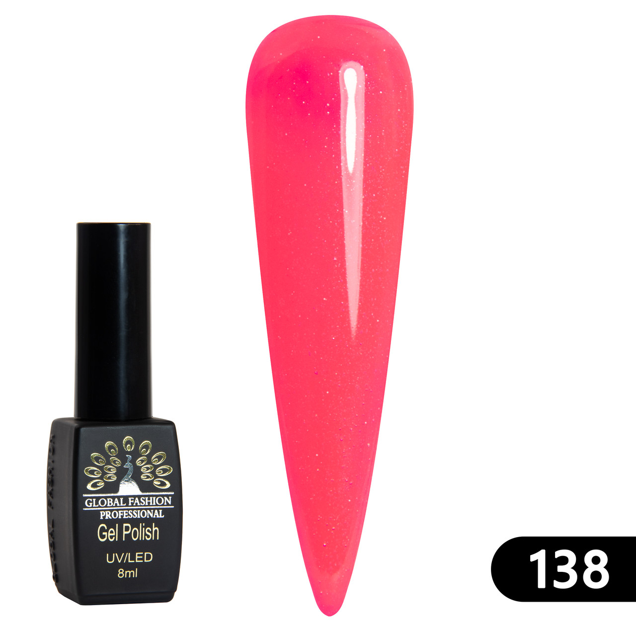 Гель-лак Global Fashion BLACK ELITE 138, 8 мл