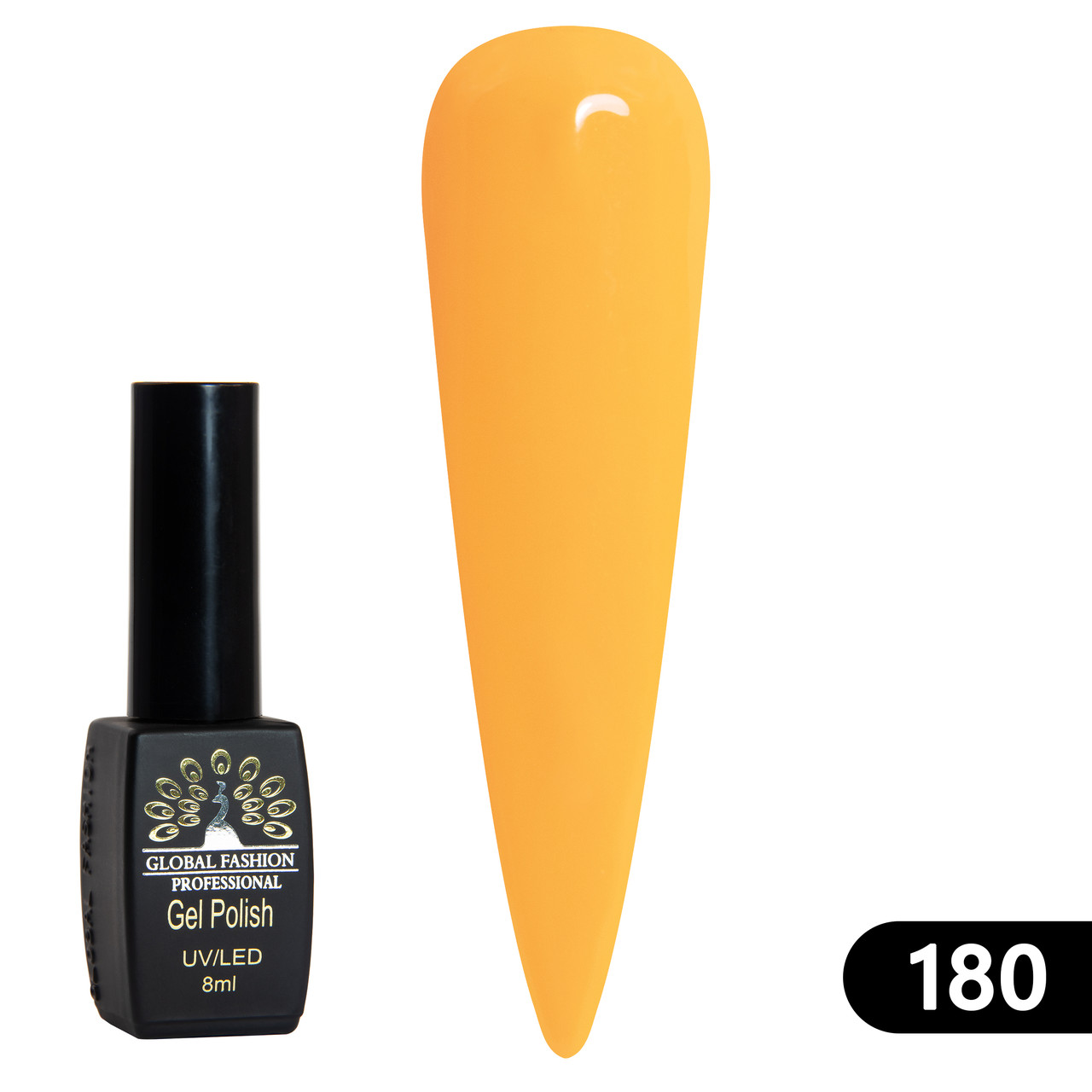 Гель-лак Global Fashion BLACK ELITE 180, 8 мл