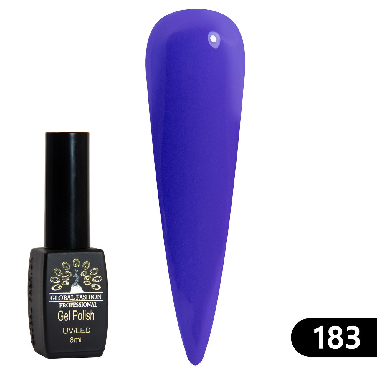 Гель-лак Global Fashion BLACK ELITE 183, 8 мл