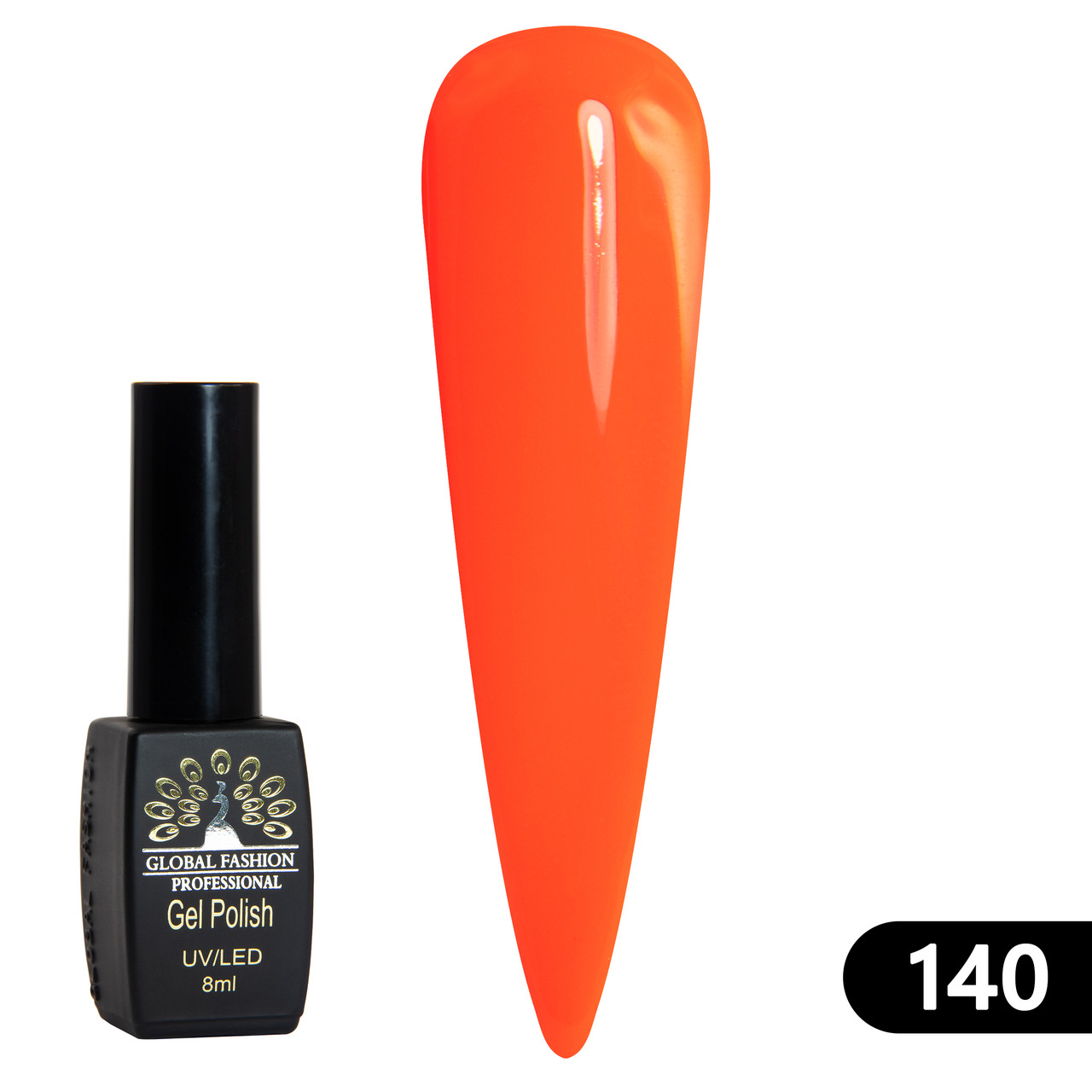 Гель-лак Global Fashion BLACK ELITE 140, 8 мл