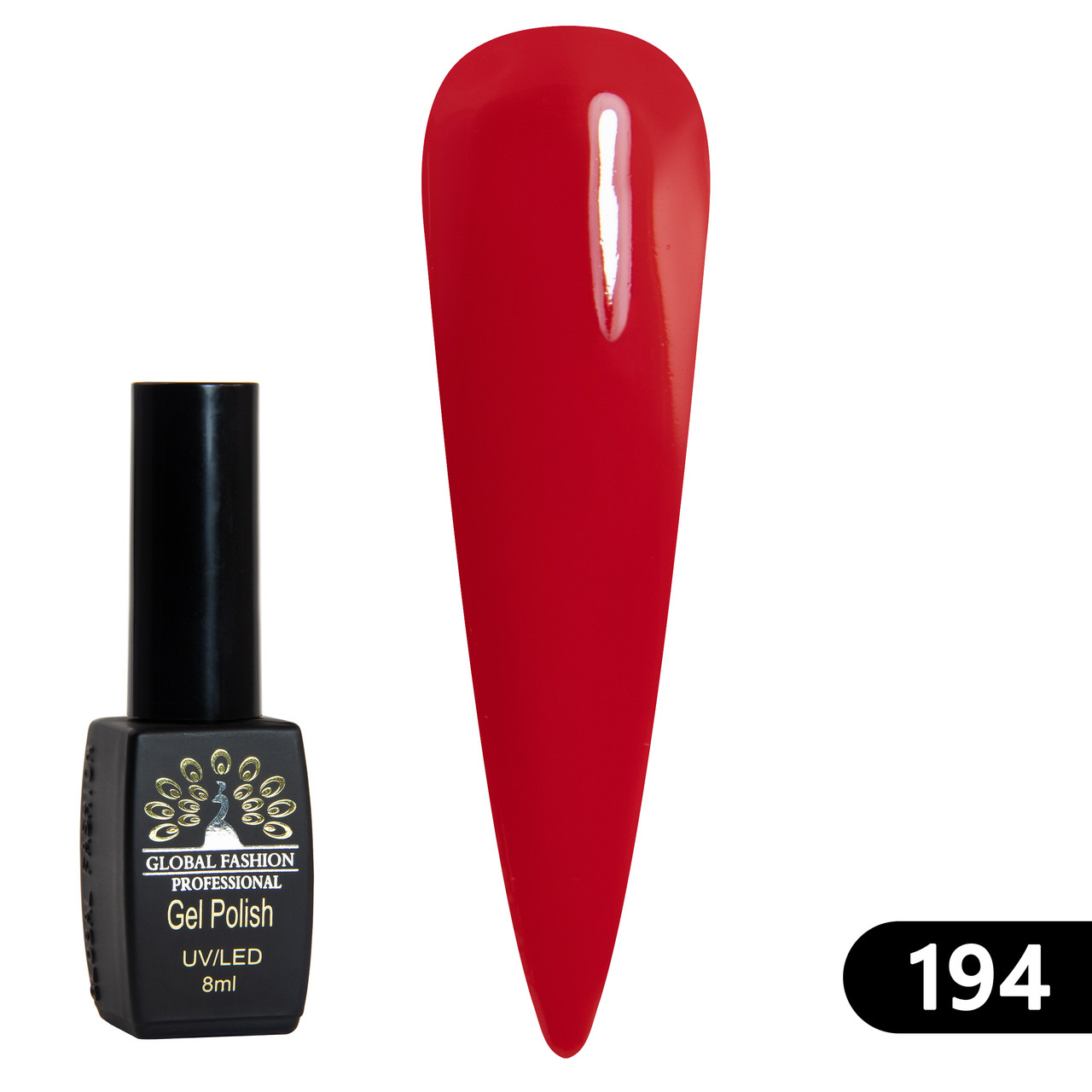 Гель-лак Global Fashion BLACK ELITE 194, 8 мл