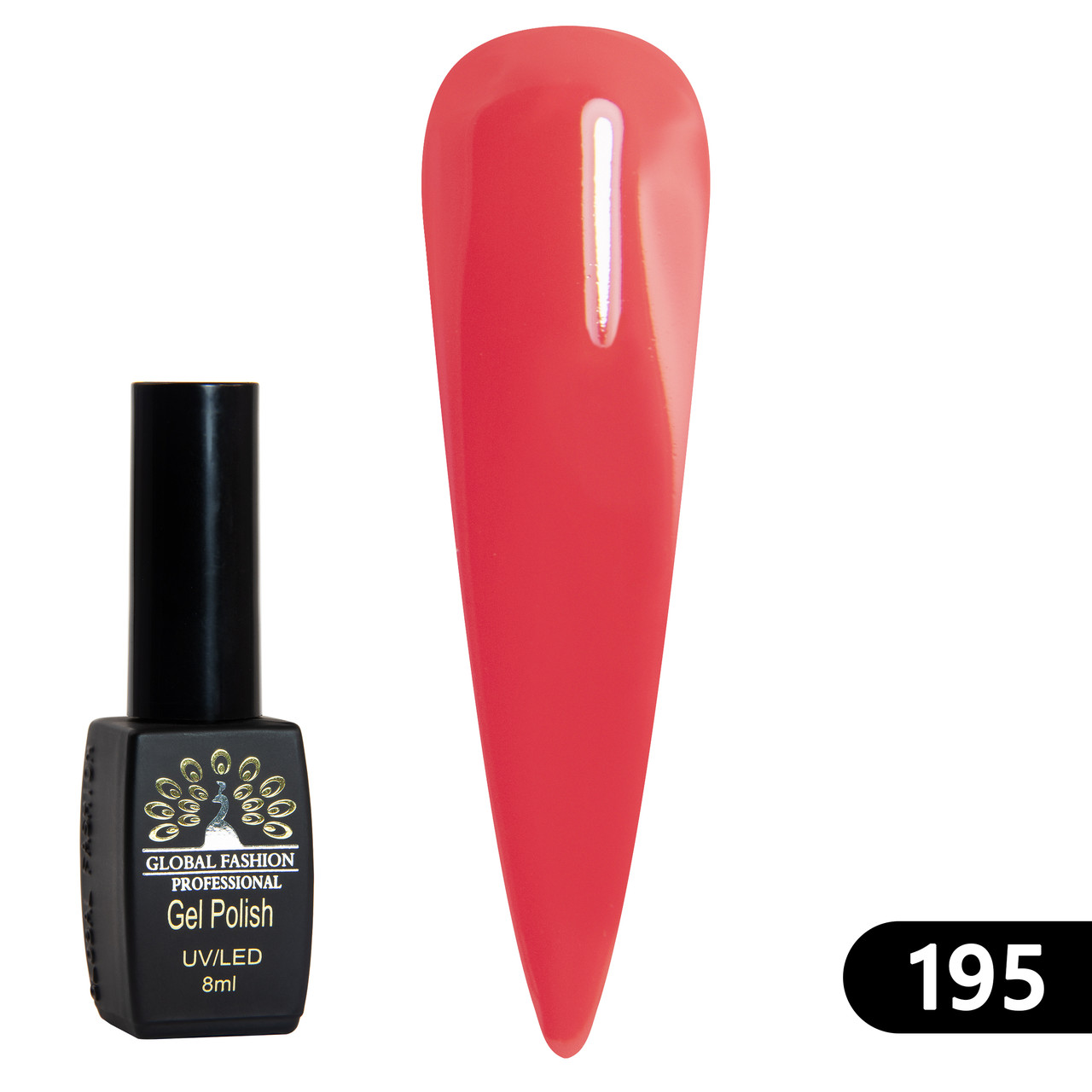 Гель-лак Global Fashion BLACK ELITE 195, 8 мл