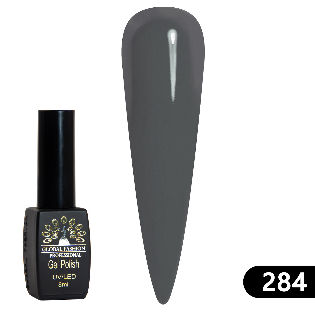 Гель-лак Global Fashion BLACK ELITE 284, 8 мл
