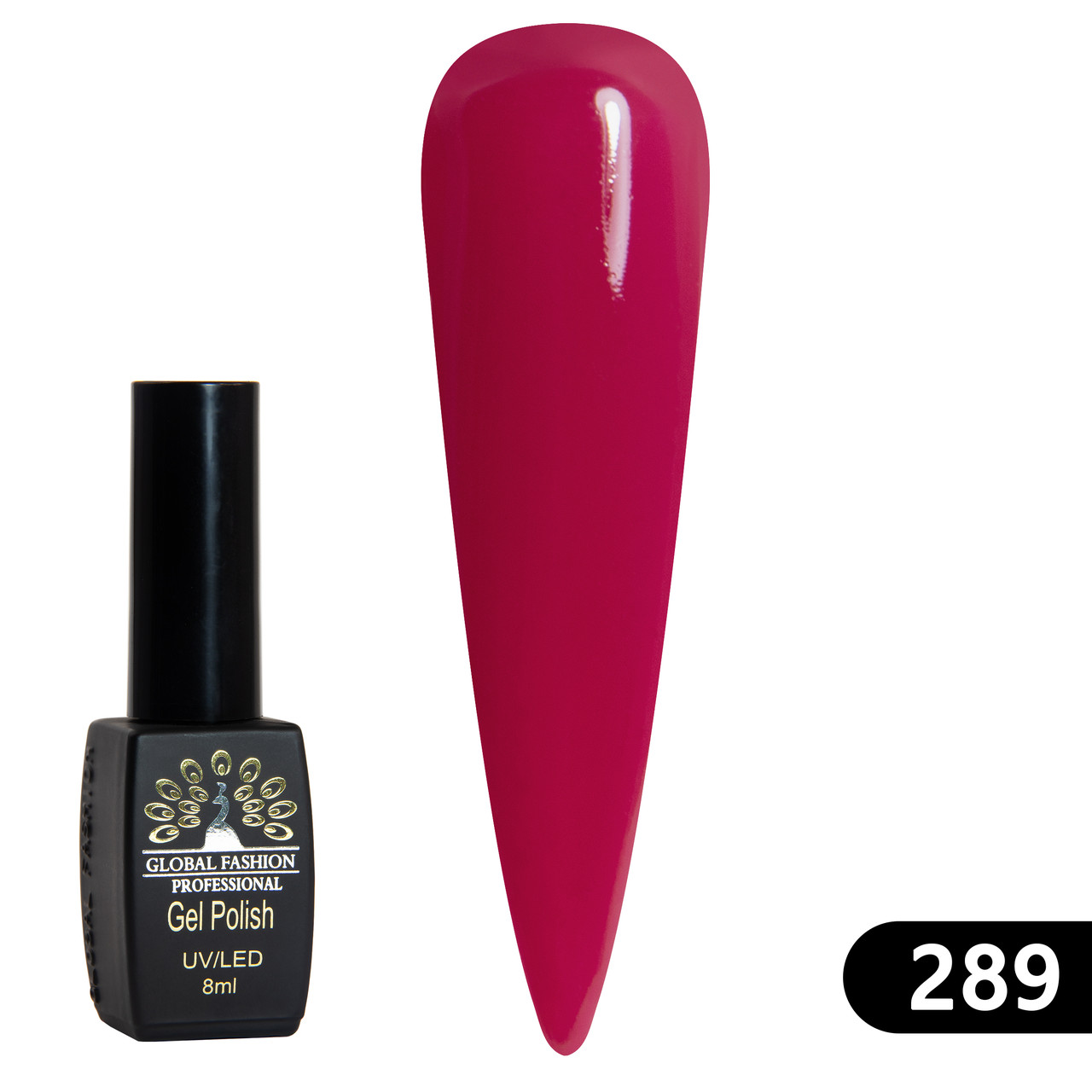 Гель-лак Global Fashion BLACK ELITE 289, 8 мл
