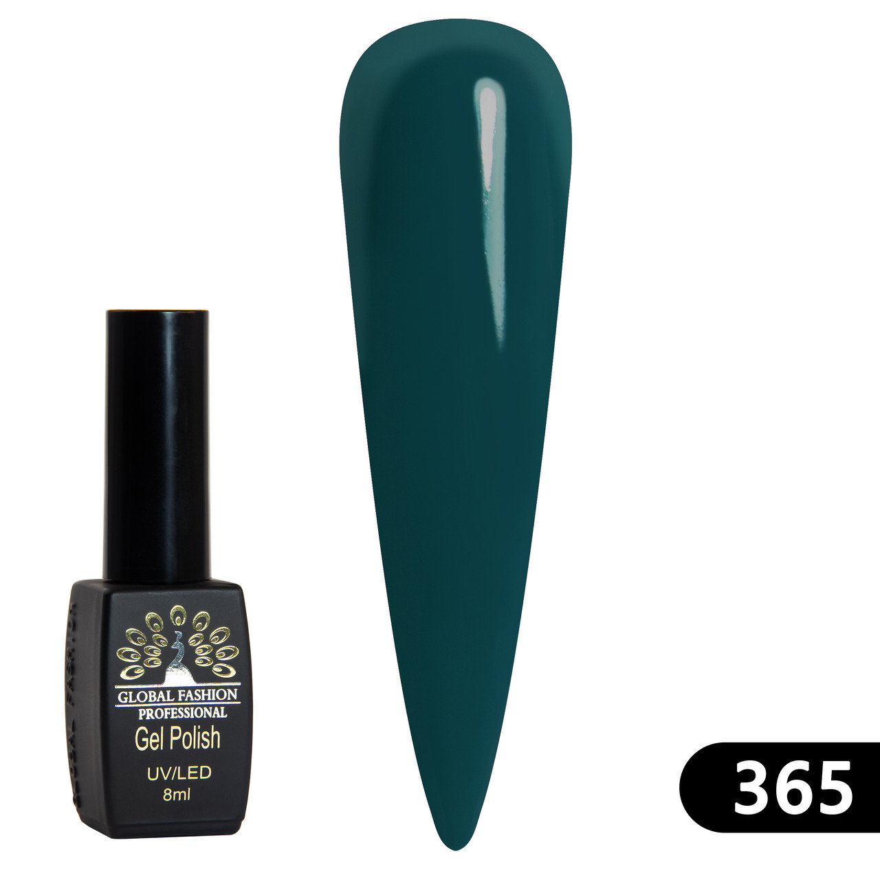 Гель-лак Global Fashion BLACK ELITE 365, 8 мл