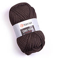 Пряжа коричневая YarnArt Cord Yarn (№769), объемная пряжа для авоськи макраме, трикотажная пряжа для плетения