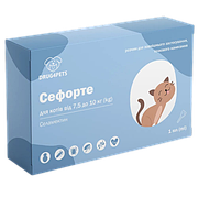 Сефорте краплі від бліх, кліщів і гельмінтів для котів вагою від 7,5 до 10 кг, 1 піпетка