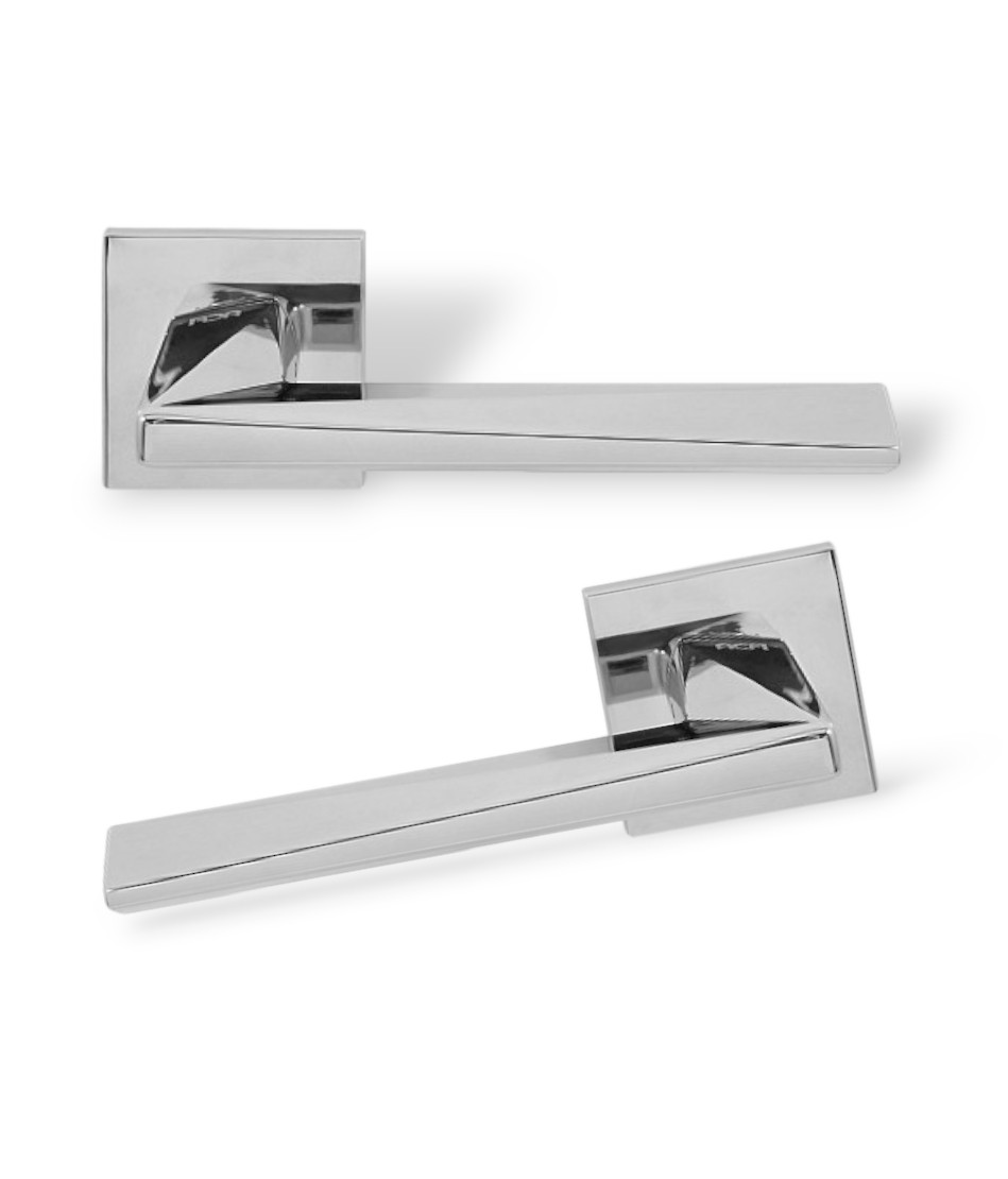 Ручки на двері міжкімнатні та вхідні RDA Novelty хром полірований, фото 1