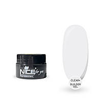 Гель для наращивания Builder gel Nice for you Clear + Прозрачный 5 г