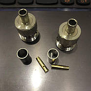 Роз'єм N type Female (мама, гніздо) обтискний на кабель RG-59 РК-75-3 SYV-50-4 LMR-240 KSR-240 конектор N типу, фото 5