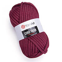 Пряжа бордовая YarnArt Cord Yarn (№781), объемная пряжа для плетения, трикотажная пряжа для макраме