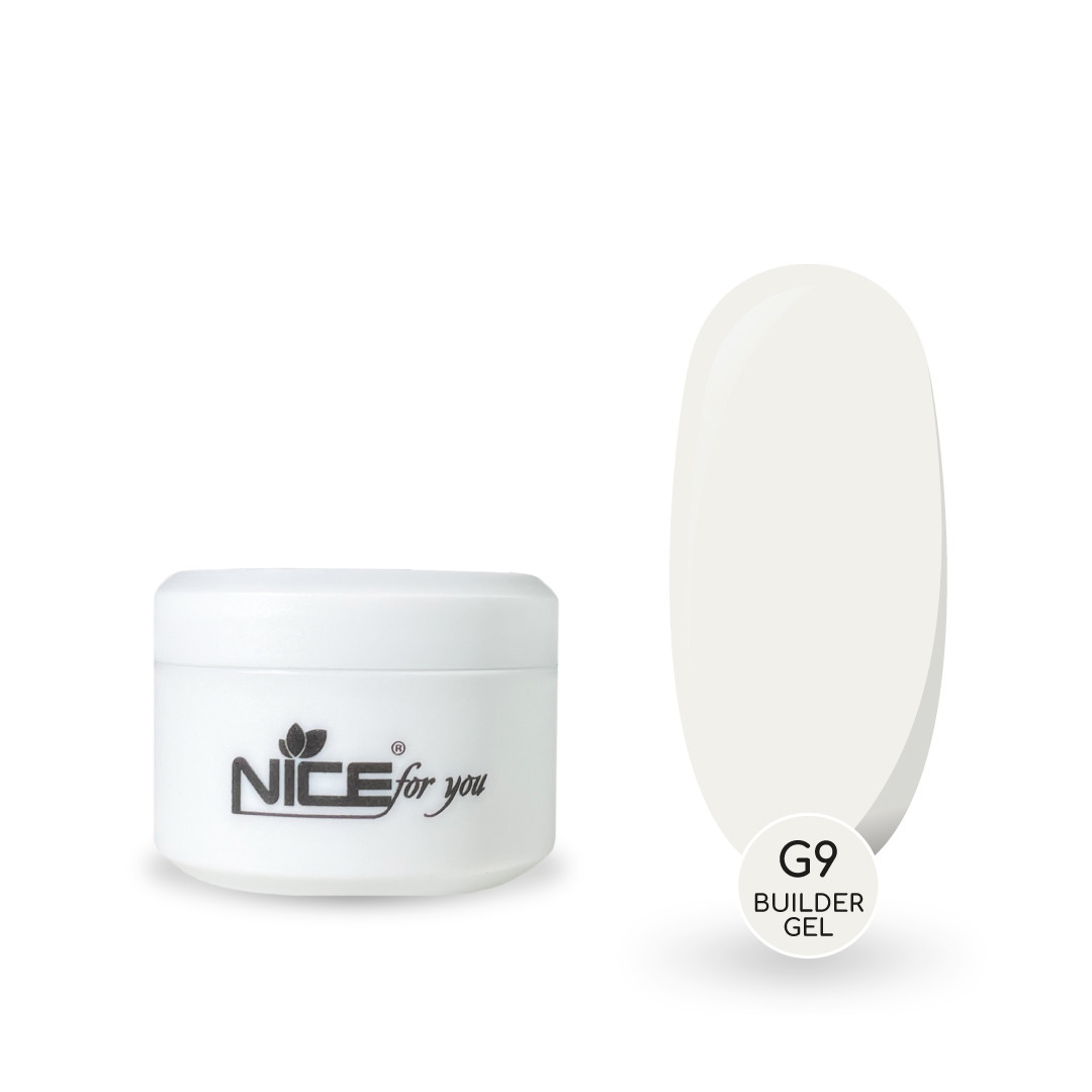 Гель для нарощування Nice for you Builder gel G-9 Ice milk Молочний 15 г, фото 1