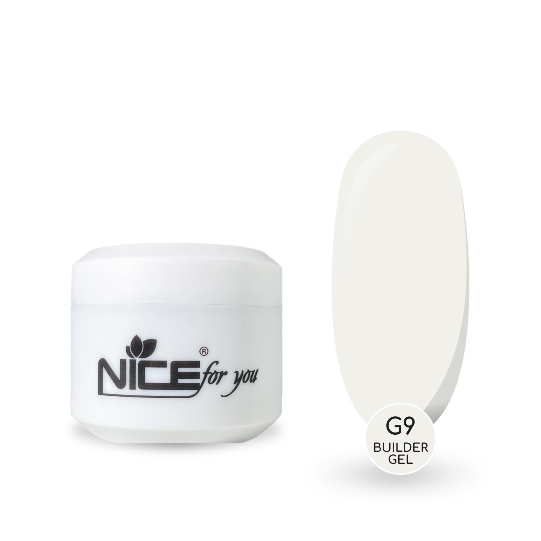 Гель для наращивания Builder gel Nice for you G-9 Ice milk Молочный 30 г - фото 1 - id-p1541799586