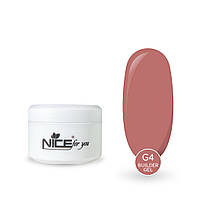 Гель для наращивания Builder gel Nice for you G-4 Pink Пудровый розовый 15 г