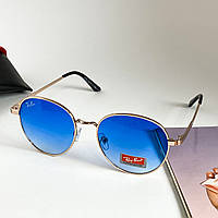 Окуляри Сонцезахисні Рей Бен Ray Ban Round 663 22 C6 RB3448 Блакитні (Osale)