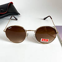 Окуляри Сонцезахисні Рей Бен Ray Ban Round RB3447 22 C3 Коричневі (Osale)