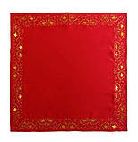 Габардиновий ільїтон червоний 70*70см, фото 3