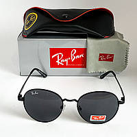 Сонцезахисні Окуляри Рей Бен Ray Ban Round Rock 3448 44 C1 Чорні (Osale)