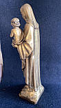Скульптура Матері Божої з немовлям 56 см полімер, фото 3