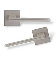 Ручки для межкомнатных и входных дверей RDA Twin никель матовый браш