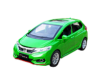 Машинка металлическая детская Honda Fit Auto Expert Premium Зеленый