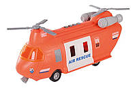 Іграшковий Вертоліт службовий транспорт Жовтогарячий