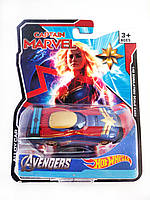 Машинка Hot Wheels Avengers Camptain Marvel Хот Вилс Мстители Капитан Марвел