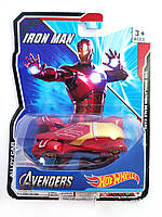 Машинка Hot Wheels Avengers Iron Man Хот Вилс Мстители Железный человек