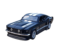 Машинка металева дитяча Форд Мустанг Автопром Чорний Матовий