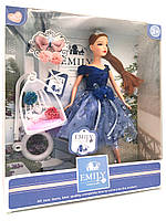 Кукла Эмили Emily Fashion Classics брюнетка в пышном платье с высокой детализацией 30см вид 10