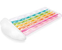 Пляжний надувний Матрас Інтекс Intex Веселка 180 х 86 см