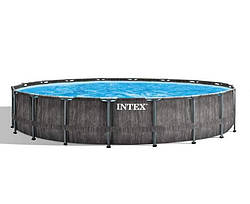 Каркасний басейн Intex Prism Frame Pool 549 х 122 см, об'єм 24 311 л від 6 років Дерево