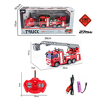 Пожарная машина на радиоуправлении с выдвижной лестницей