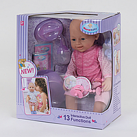 Кукла Реборн (пупс), девочка "Warm Baby" 13 функций, звуковые эффекты, на батарейках вид 8