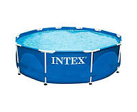 Каркасный бассейн Intex Metal Frame Pool 305 х 76 см, объем 4 485 л от 6-ти лет Круглый