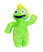Мягкая игрушка Монстрик с короной Радужные друзья 29 см Зеленый