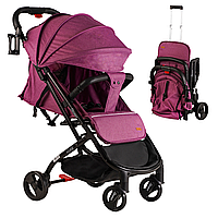 Детская коляска прогулочная Joy Elegans Розовая