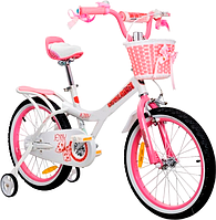 Детский велосипед для девочки 5-7 лет Royal Baby Princess Jenny 16 дюймов Белый с розовым