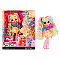 Кукла Лол LOL Surprise! серии "O.M.G. Sunshine Makeover Bubblegum" DJ Баблгам