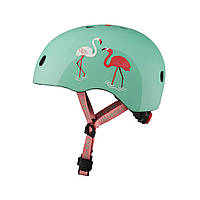 Защитный шлем детский Micro на объем 52-56 см - Фламинго (M)