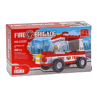 Конструктор Fire Brigade Пожарная машина 58 деталей