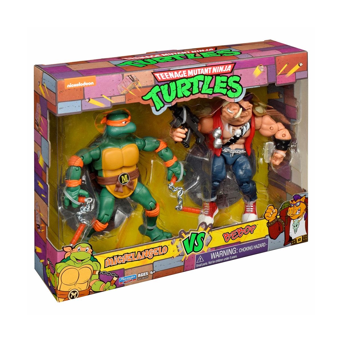 Набор фигурок TMNT Черепашки-ниндзя - Микеланджело против Бибопа (ID ...